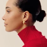 Hera Dome Hoop Earrings - Görsel 2