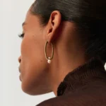 Matrix Pearl Round Earrings - Görsel 2